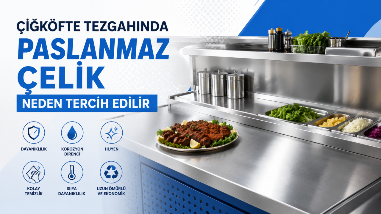 Çiğköfte Tezgahında Paslanmaz Çelik Neden Tercih Edilir?