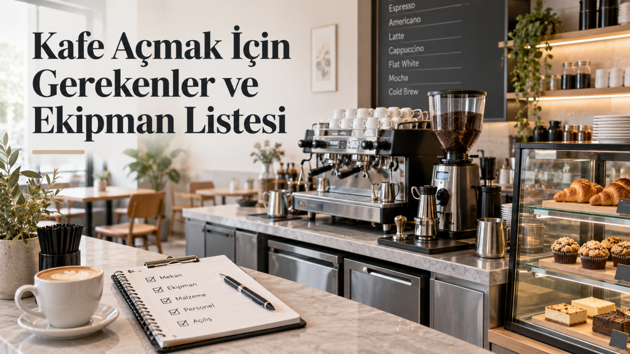 Kafe Açmak İçin Gerekenler ve Ekipman Listesi