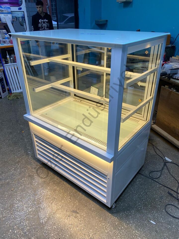 100cm Pasta Dolabı +4°C Soğutmalı Beyaz Teşhir Dolabı