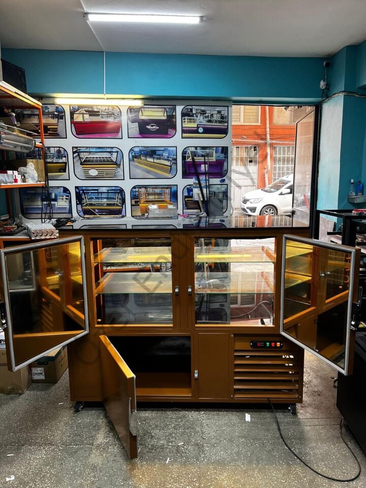 150 Cm Soğutmalı Meze Dolabı – Lake Dekor +4°C Kebap Teşhir