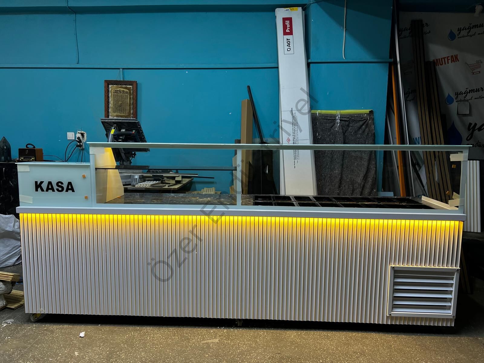 Kumpir Dolabı 3 Metre Üflemeli Soğutmalı Tezgah