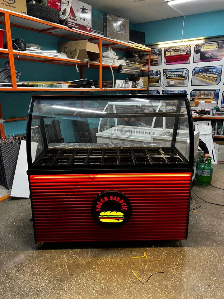 150 Cm Soğuk Sandviç Dolabı +4°C 18 Küvetli