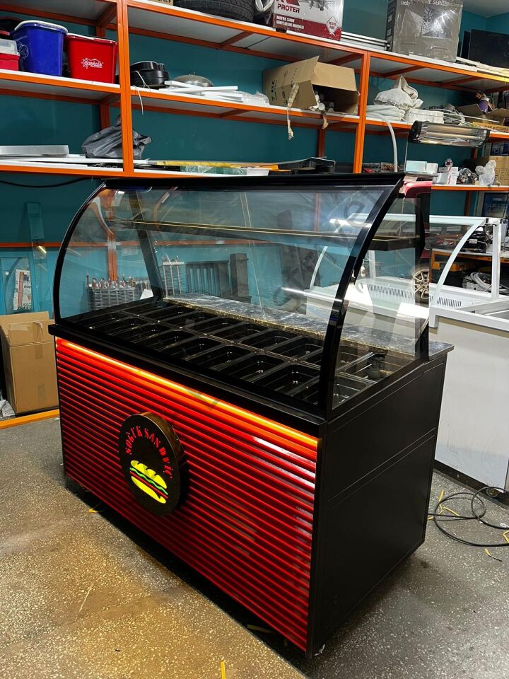 150 Cm Soğuk Sandviç Dolabı +4°C 18 Küvetli