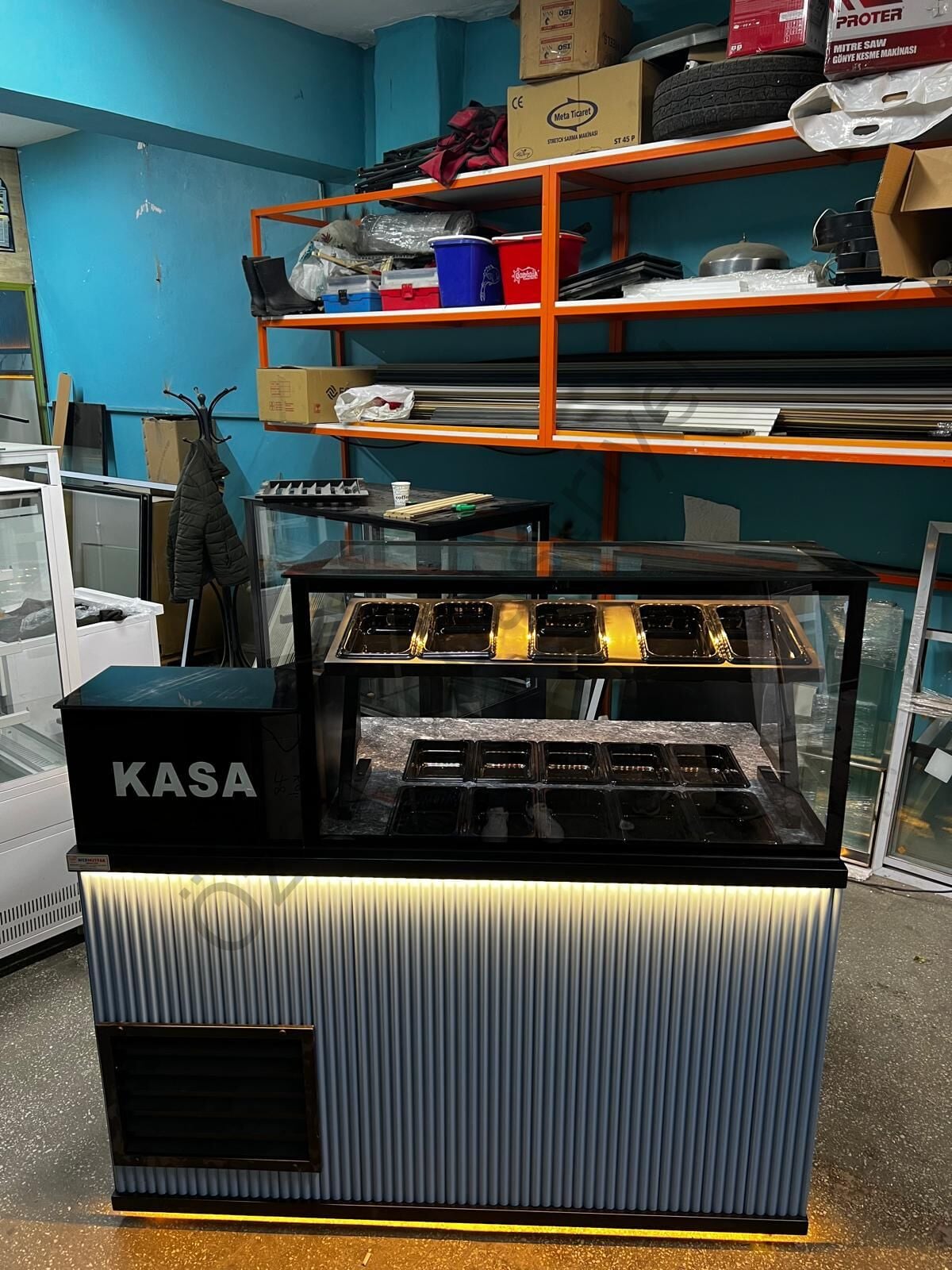 150 cm Kumpir Dolabı | Soğutmalı Teşhir Tezgahı Lake Mobilyalı