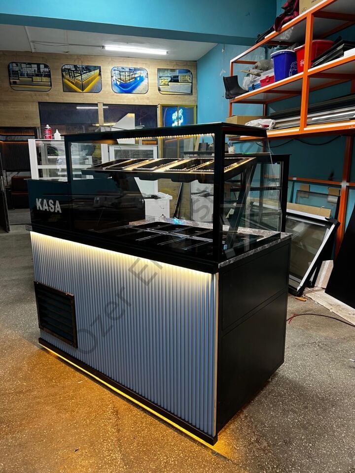 150 cm Kumpir Dolabı | Soğutmalı Teşhir Tezgahı Lake Mobilyalı