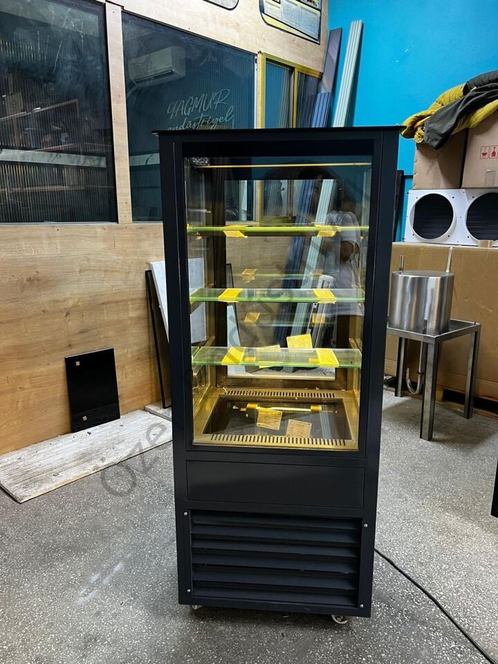 Premium Dikey Pasta Dolabı 70x70x150 Cm | Soğutmalı Pasta Dolabı Cafe Teşhir