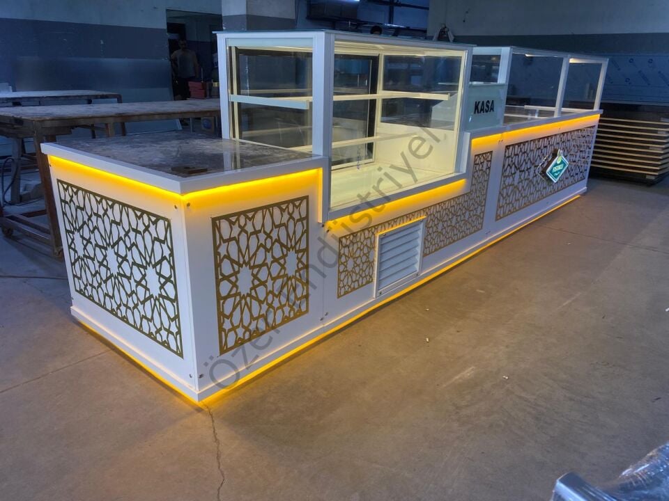 Baklava Tezgahı Seti | Isıtmalı Baklava Tezgahı + Pasta Dolabı