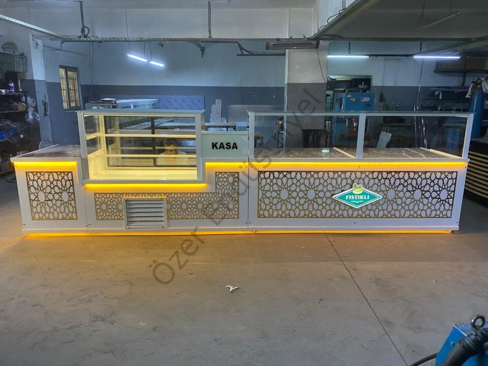 Baklava Tezgahı Seti | Isıtmalı Baklava Tezgahı + Pasta Dolabı