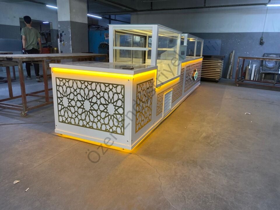 Baklava Tezgahı Seti | Isıtmalı Baklava Tezgahı + Pasta Dolabı