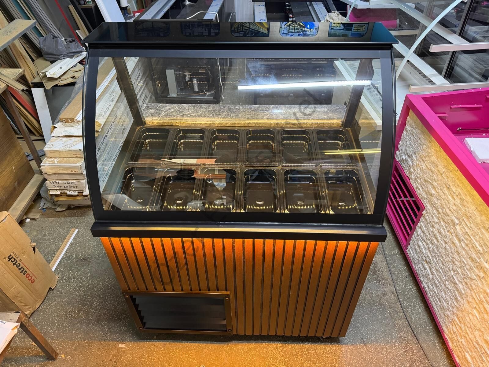 Kumpir Dolabı 100 cm Soğutmalı | Profesyonel Kumpir Tezgahı