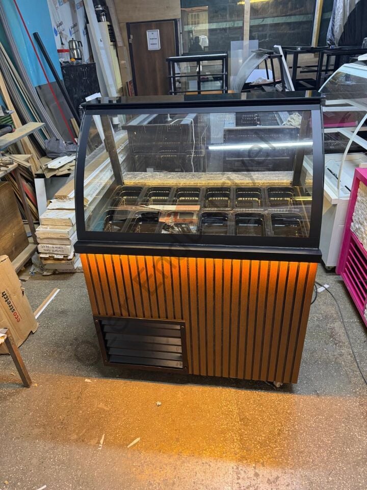 Kumpir Dolabı 100 cm Soğutmalı | Profesyonel Kumpir Tezgahı