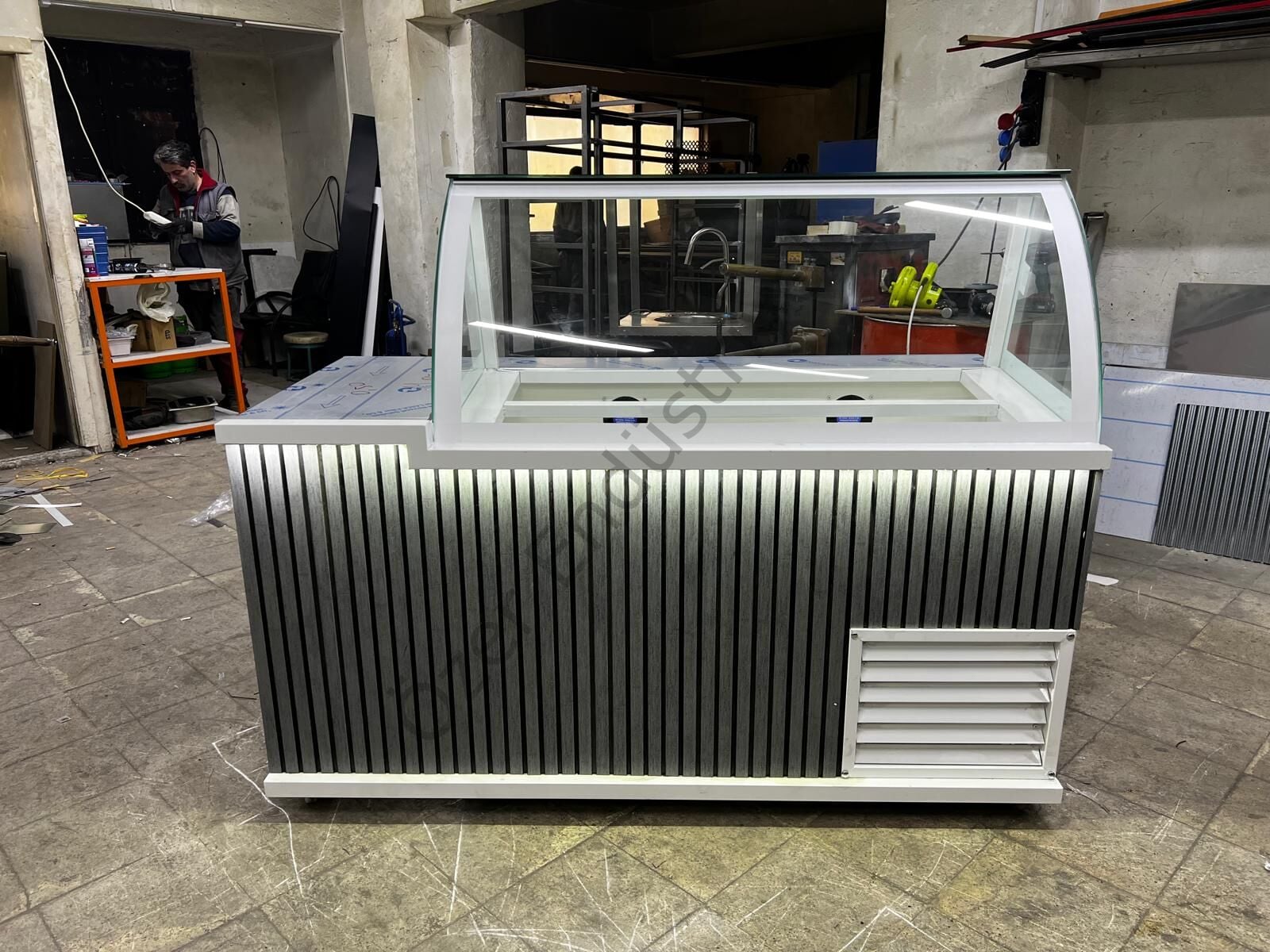 Satış Artıran Kumpir Dolabı 175 cm | Depolu + Bombe Cam + Hazır Kurulum Set