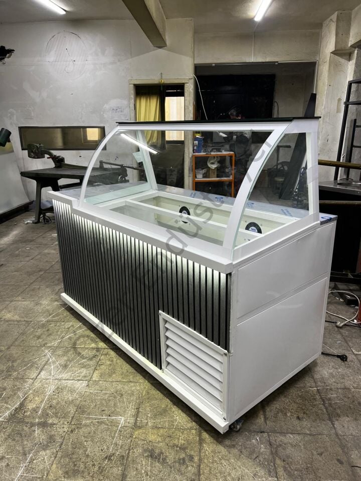 Satış Artıran Kumpir Dolabı 175 cm | Depolu + Bombe Cam + Hazır Kurulum Set