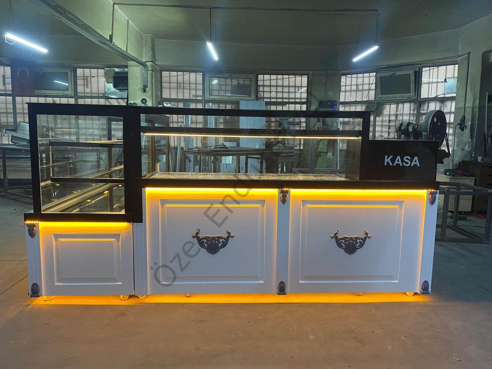 L Tipi Baklava Tezgahı + Pasta Dolabı | Isıtmalı & Soğutmalı Set