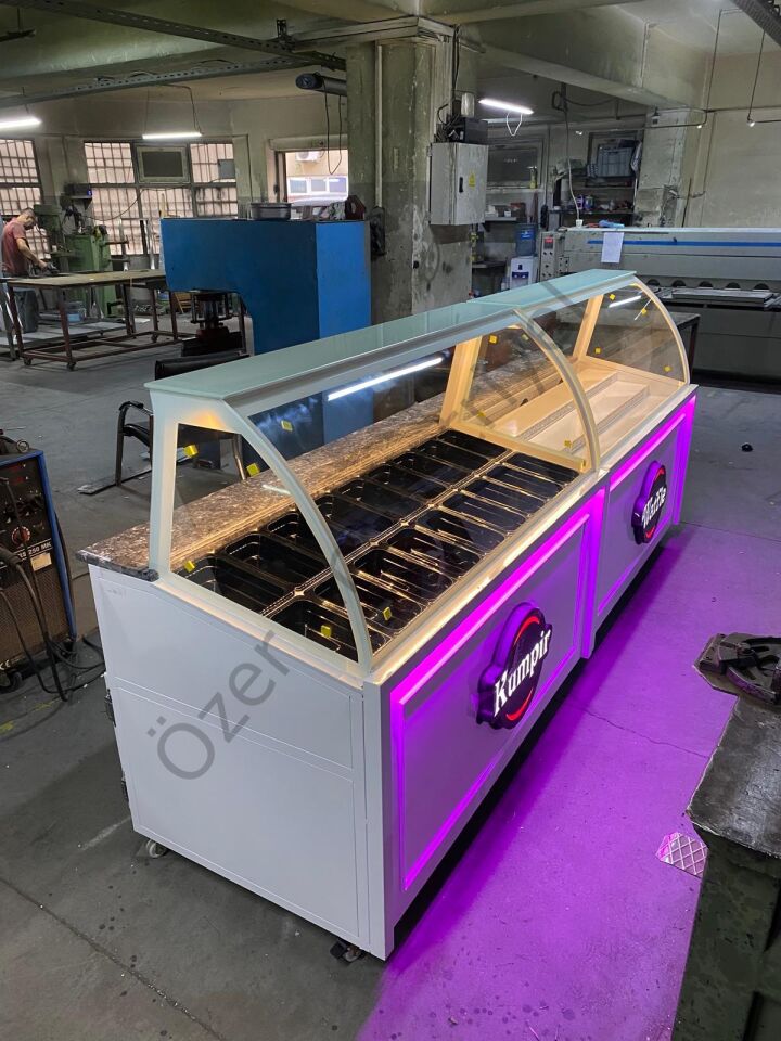 Kumpir Dolabı + Waffle Tezgahı | 3 Metre Profesyonel Set