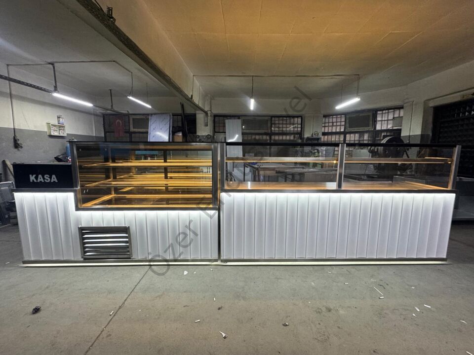 Profesyonel Börek Tezgahı ve Pasta Dolabı | Paslanmaz Set