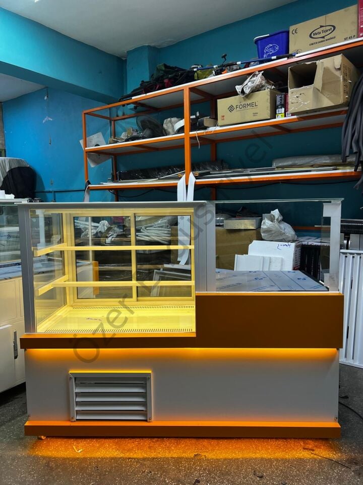 Pastane Tipi Pasta Vitrini + Kasa | Ekonomik & Şık Çözüm