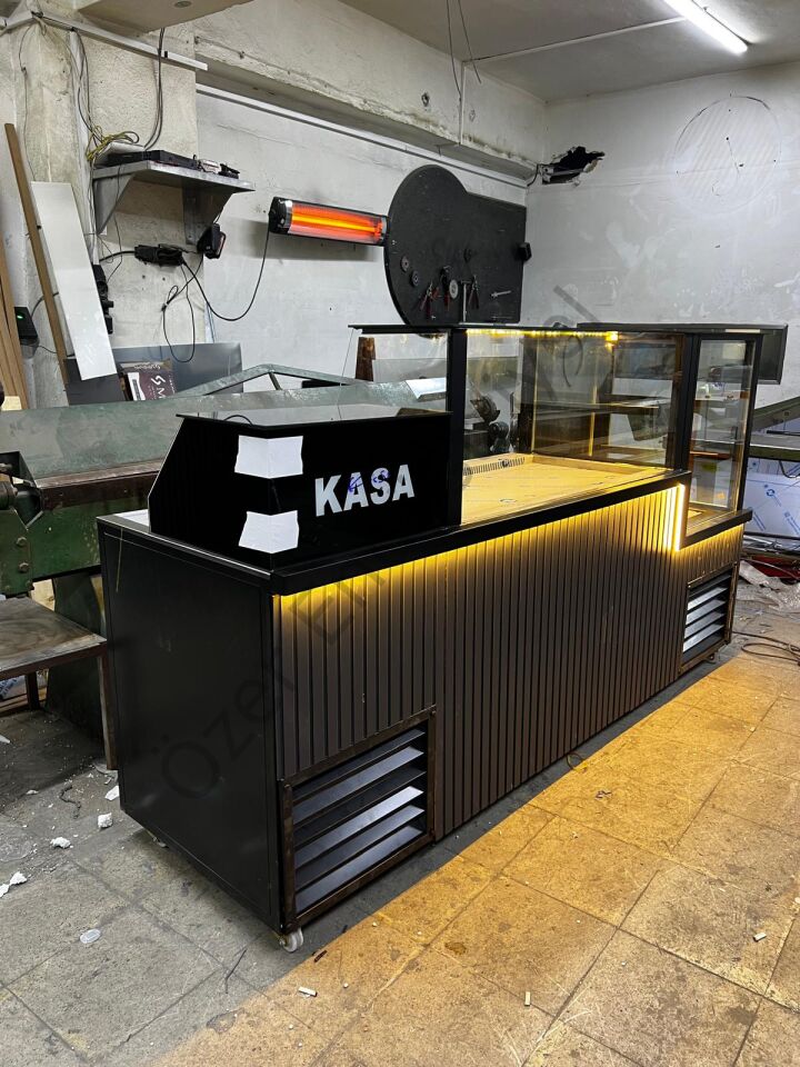 Profesyonel Çiğköfte Dolabı | Soğutmalı Tezgah + Kasa Seti