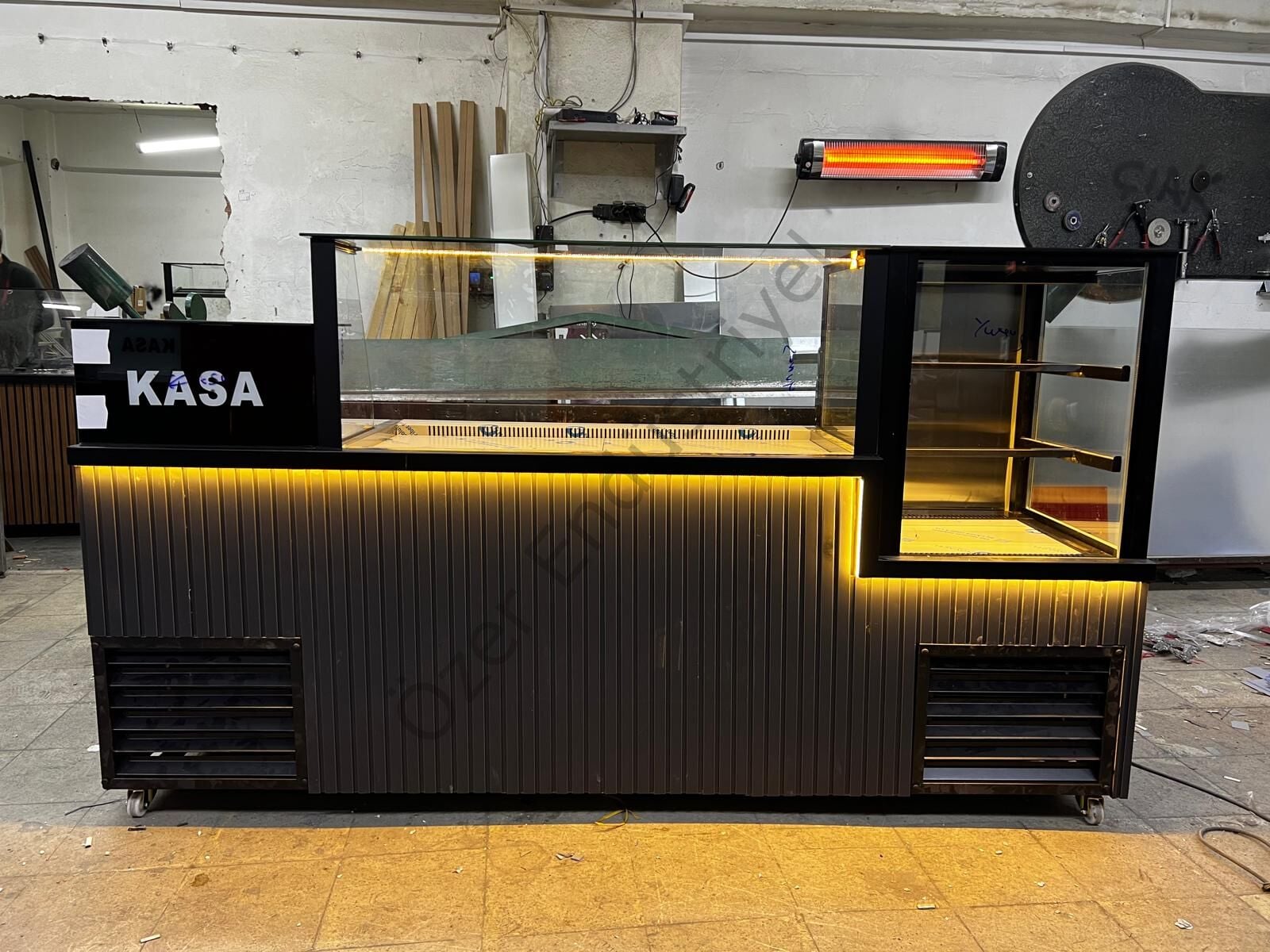 Profesyonel Çiğköfte Dolabı | Soğutmalı Tezgah + Kasa Seti