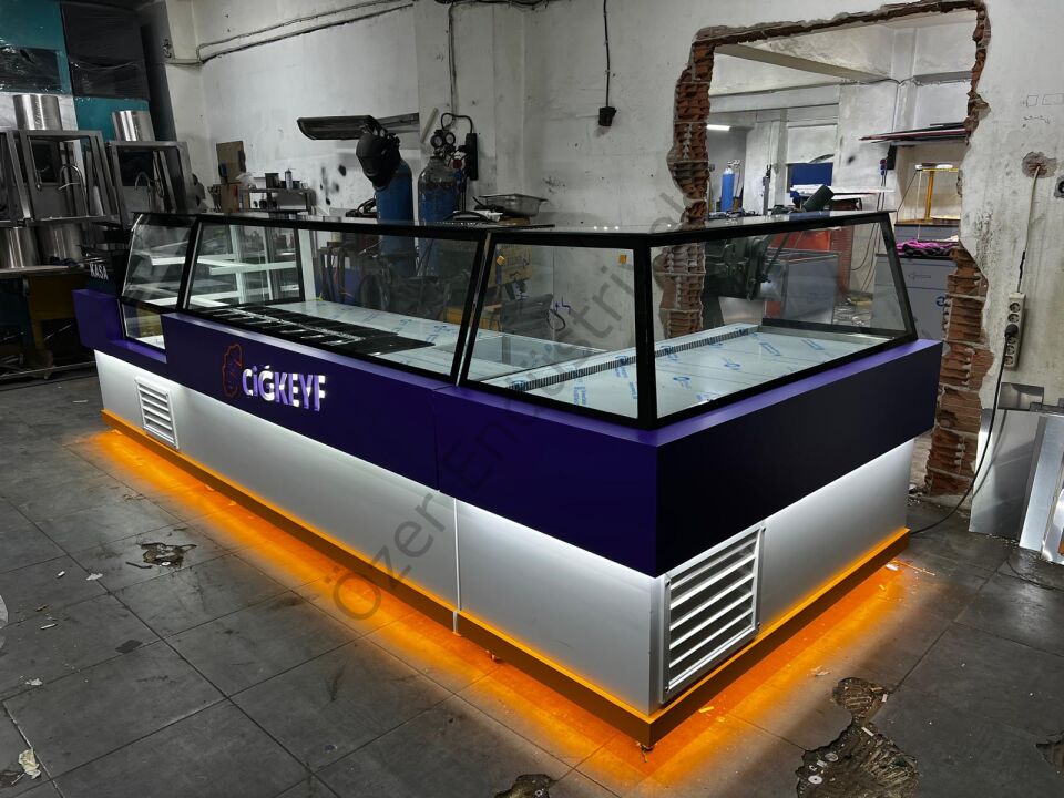 Full Konsept Çiğköfte Tezgahı | Soğutmalı Reyon + Salatbar + Pasta Dolabı
