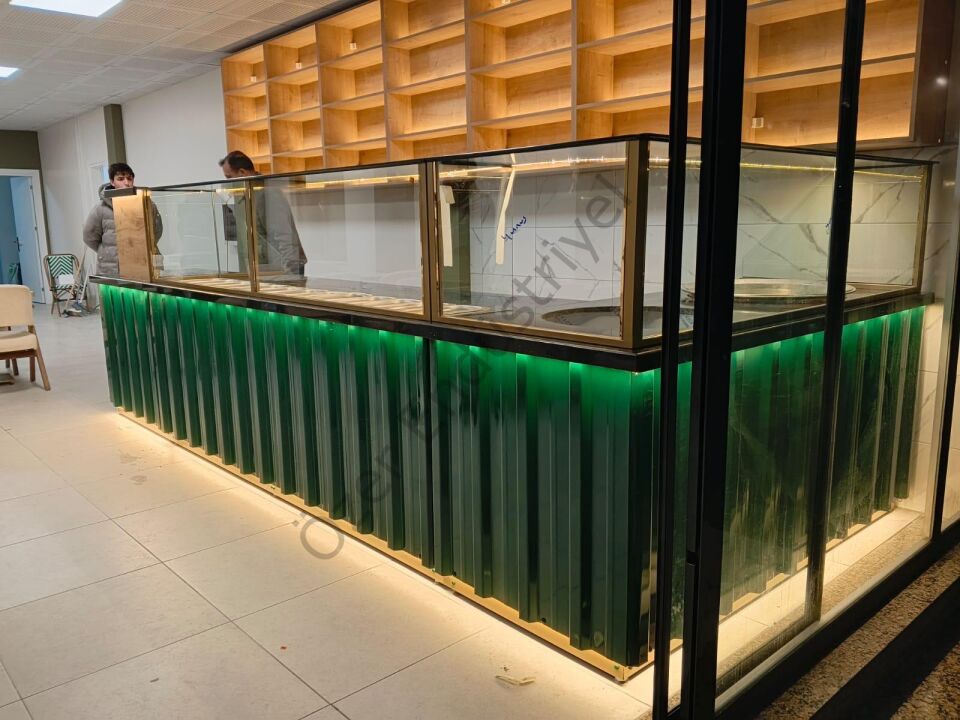 Premium Çiğköfte Tezgahı 5 Metre | L Tipi Garnitürlü Full Set