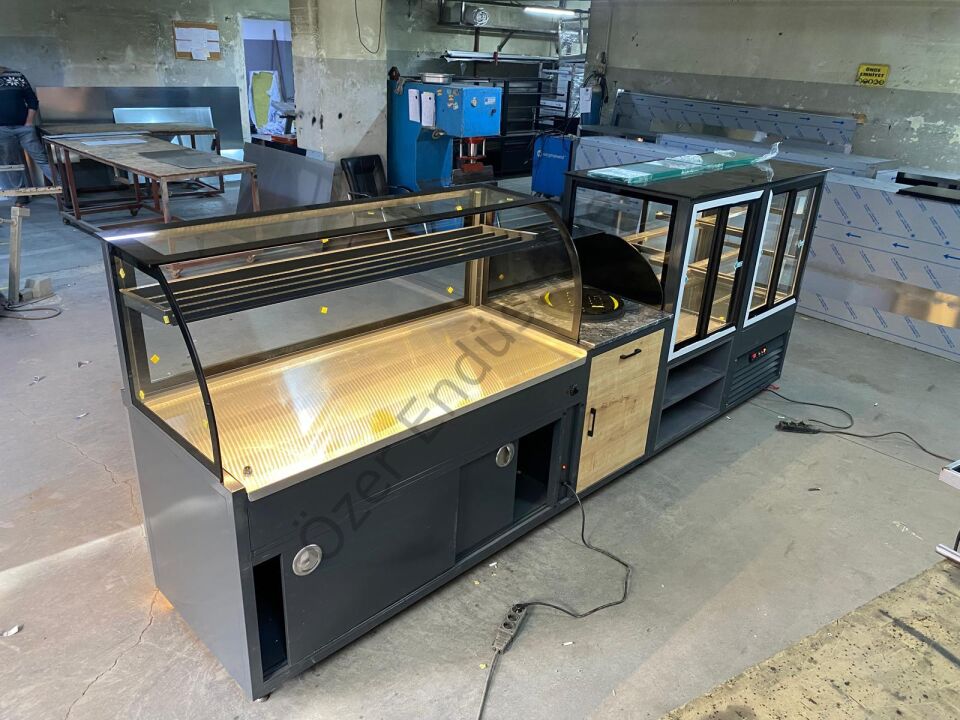 Börek Tezgahı + Pasta Dolabı Seti | Isıtmalı & Soğutmalı Kombine Sistem