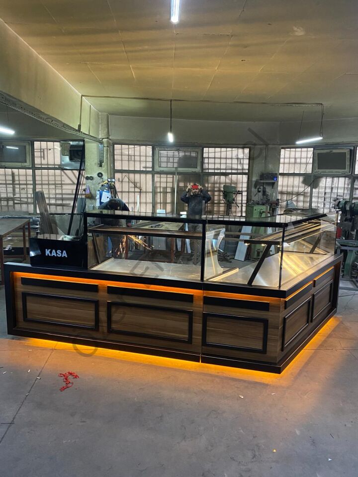 L Tipi Börek Tezgahı 4.5 Metre | Sulu Sistem Isıtmalı Profesyonel Böreklik