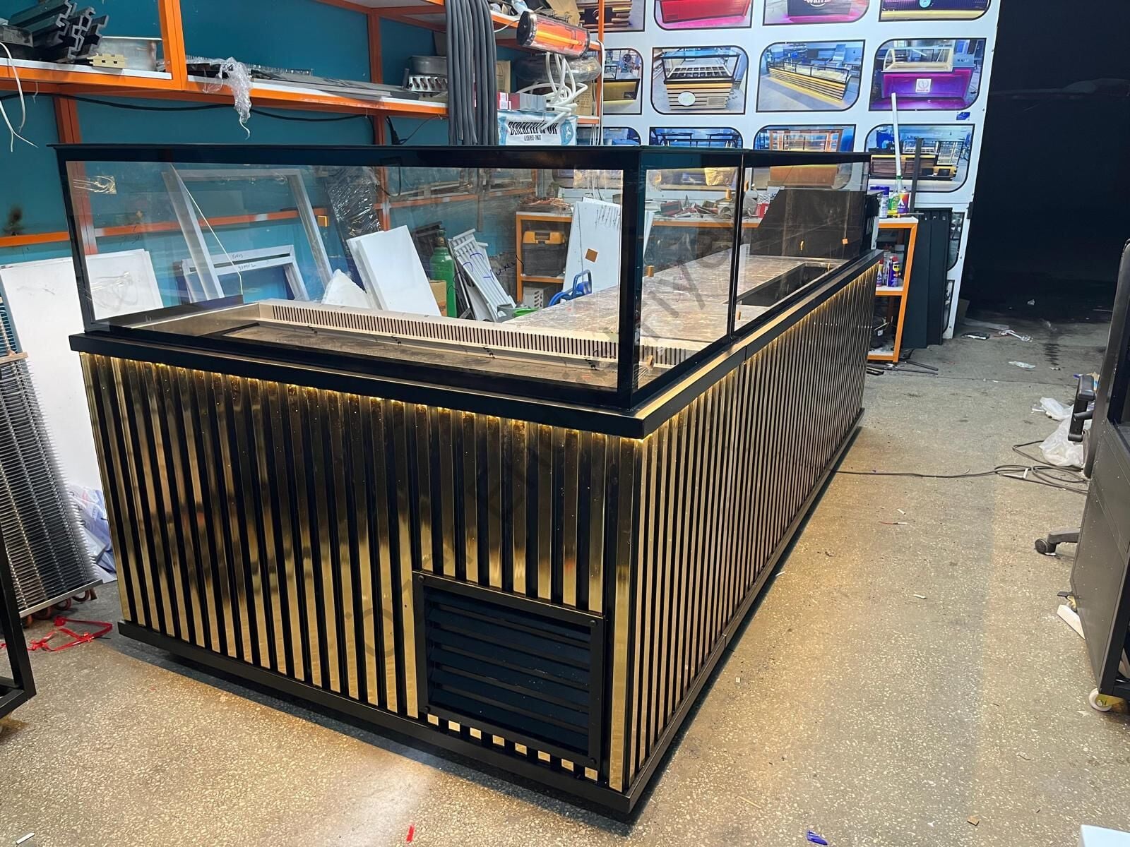 200 cm Çiğköfte Dolabı + 300 cm Hazırlık Tezgahı Seti