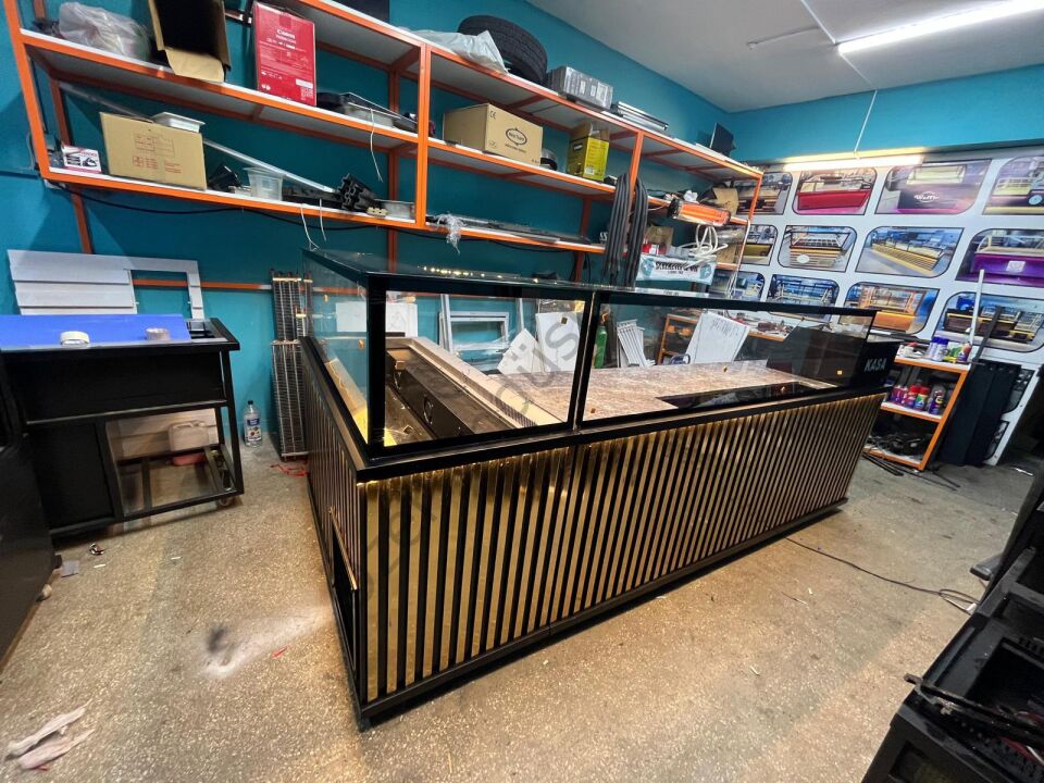 200 cm Çiğköfte Dolabı + 300 cm Hazırlık Tezgahı Seti