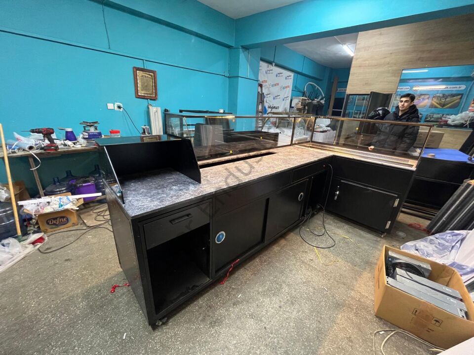 200 cm Çiğköfte Dolabı + 300 cm Hazırlık Tezgahı Seti
