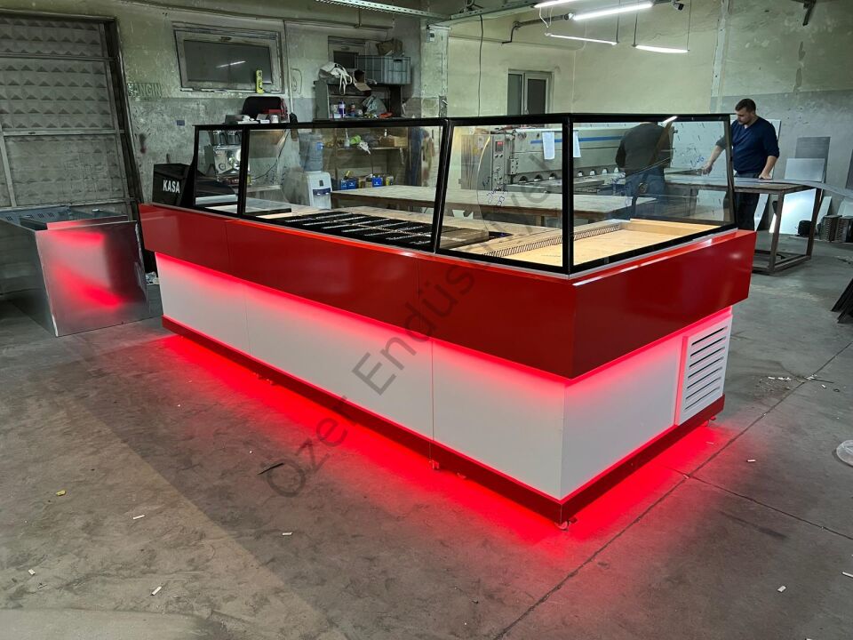 150 cm Soğutmalı Çiğköfte Dolabı + Salatbar Tezgahı Seti