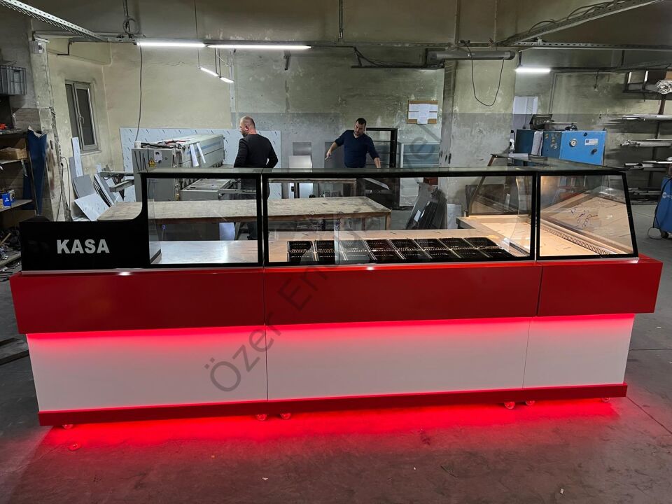 150 cm Soğutmalı Çiğköfte Dolabı + Salatbar Tezgahı Seti