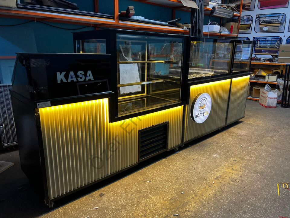 Soğutmalı Çiğköfte Dolabı Seti + Salatbar + Pasta Dolabı