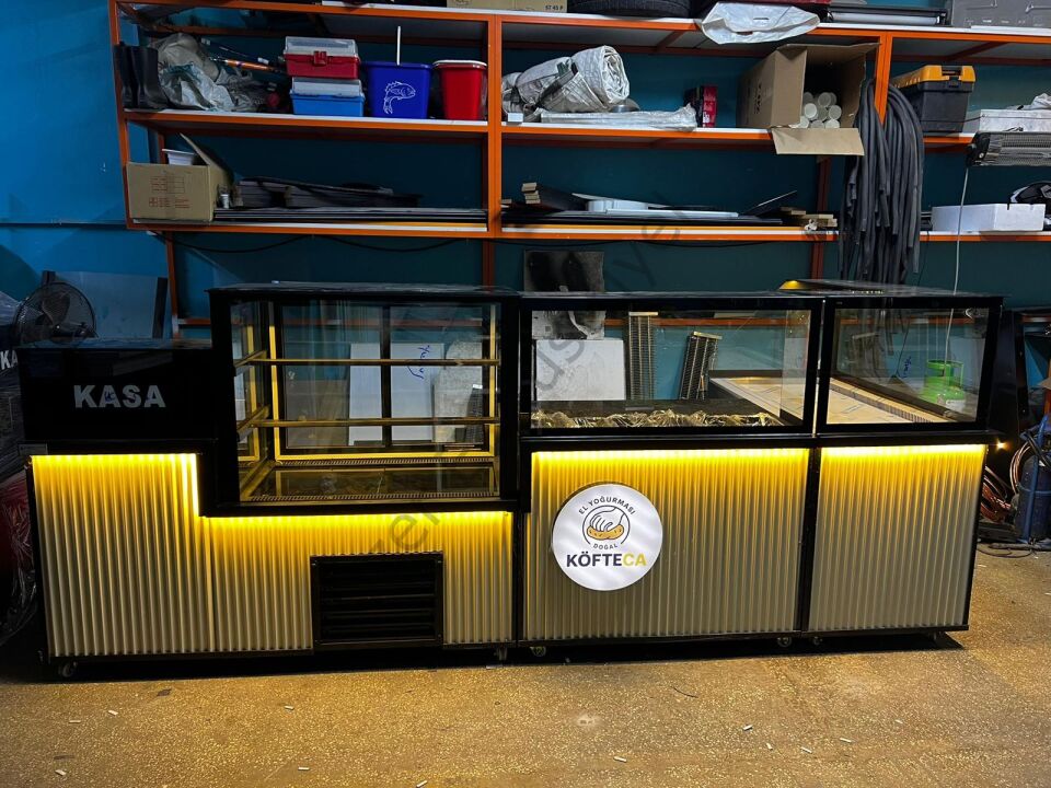 Soğutmalı Çiğköfte Dolabı Seti + Salatbar + Pasta Dolabı