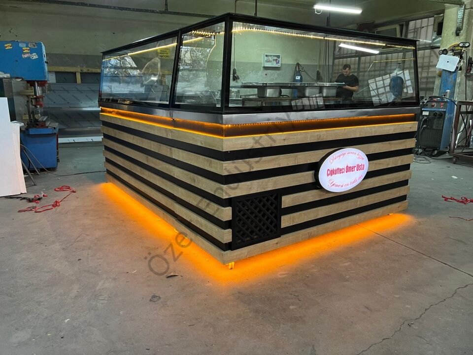 250 cm Soğutmalı Çiğköfte Dolabı + 200 cm Tezgah Seti