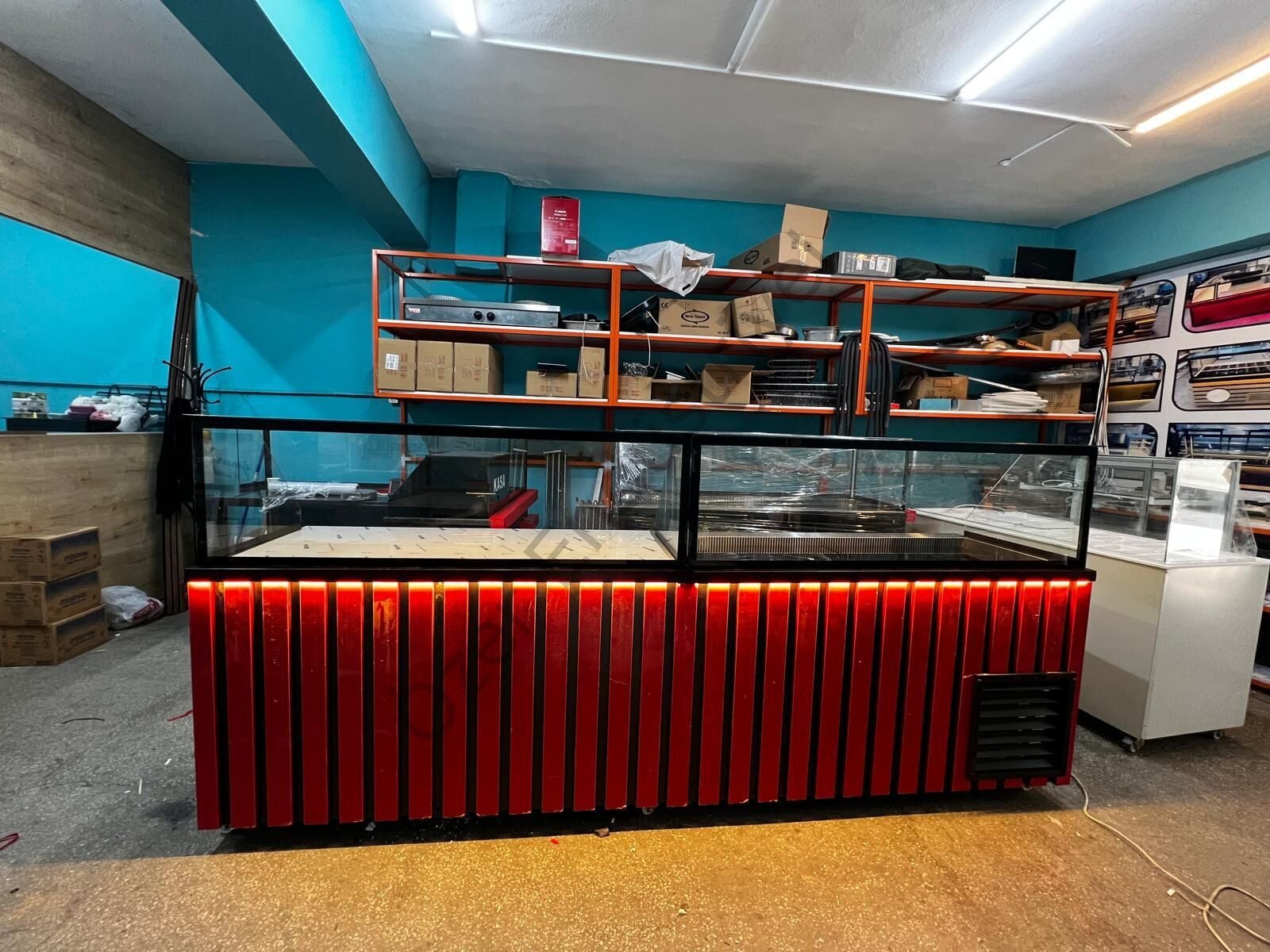 150 cm Çiğköfte Dolabı + Hazırlık Tezgahı Seti