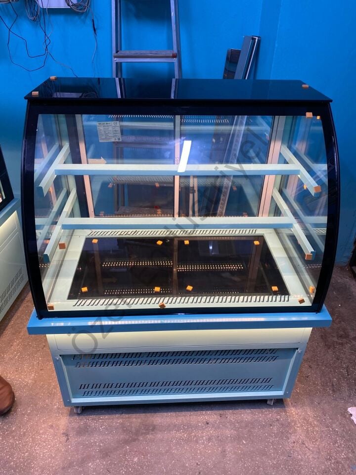 Bombe Camlı Pasta Dolabı Soğutmalı 100cm