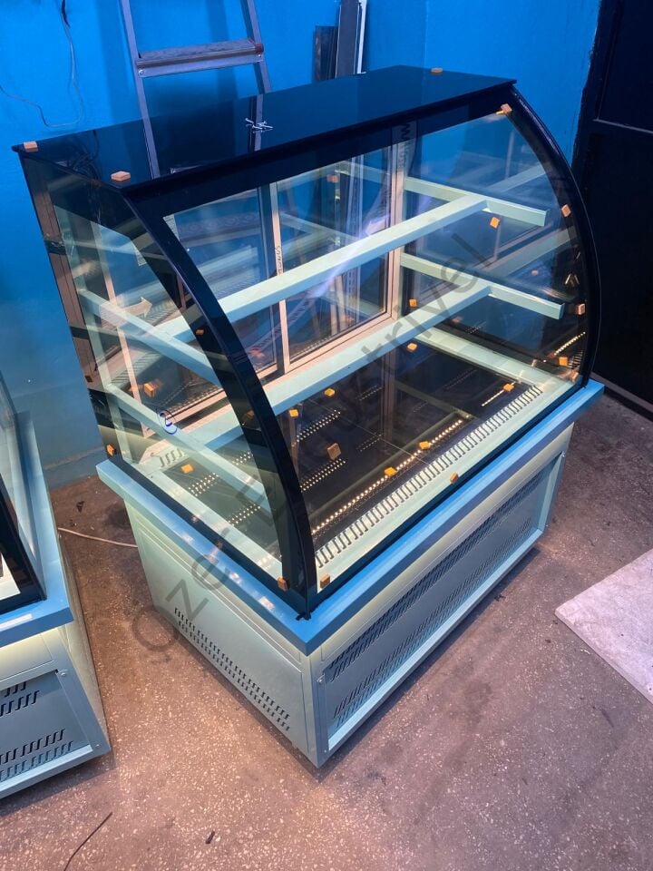 Bombe Camlı Pasta Dolabı Soğutmalı 100cm