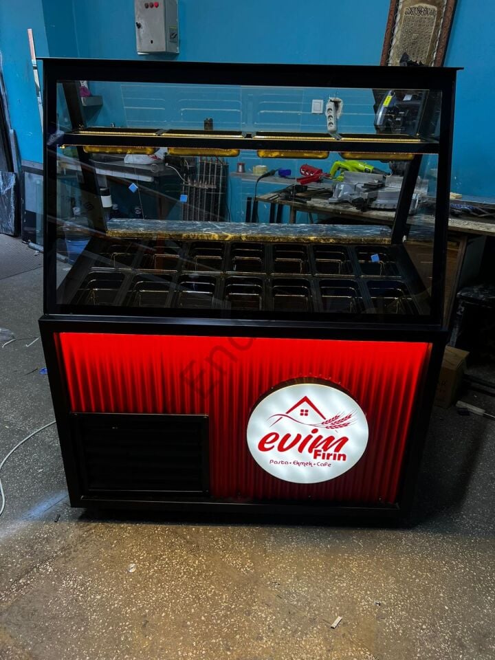 Kahvaltı Tezgahı Soğutmalı | Led Tabelalı Kahvaltı Dolabı
