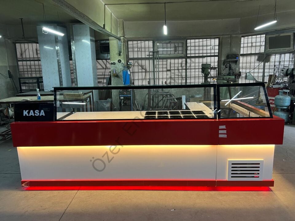 Çiğköfte Tezgahı Seti 150+300cm | Soğutmalı Dolaplı