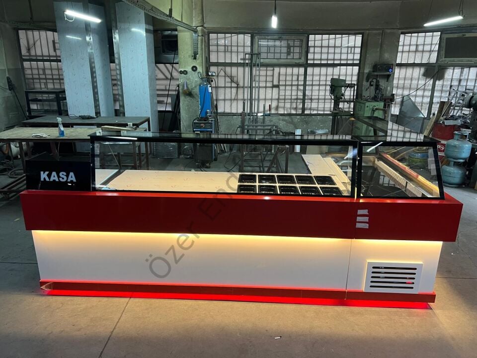 Çiğköfte Tezgahı Seti 150+300cm | Soğutmalı Dolaplı