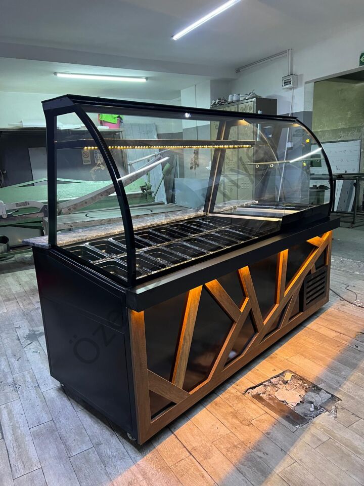 Waffle Dolabı | Soğutmalı & Çikolata Eritmeli, Ledli