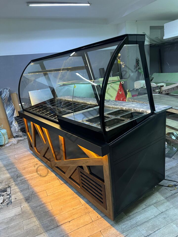 Waffle Dolabı | Soğutmalı & Çikolata Eritmeli, Ledli