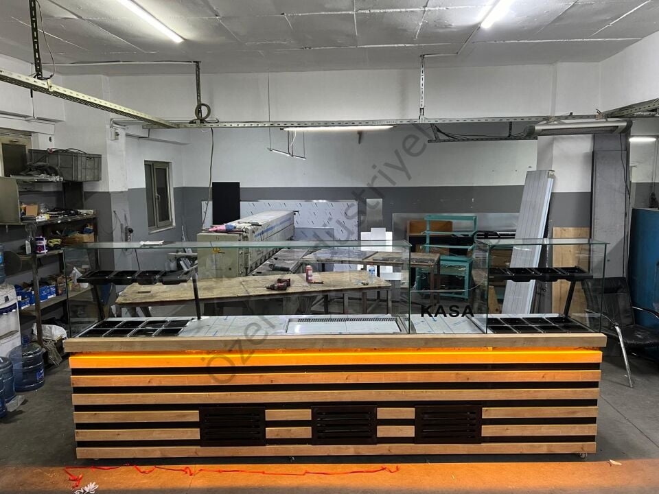 Tam Konsept 3 Metre Çiğköfte Dolabı | Garnitürlü & Soğutmalı