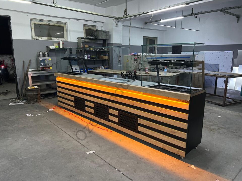 Tam Konsept 3 Metre Çiğköfte Dolabı | Garnitürlü & Soğutmalı