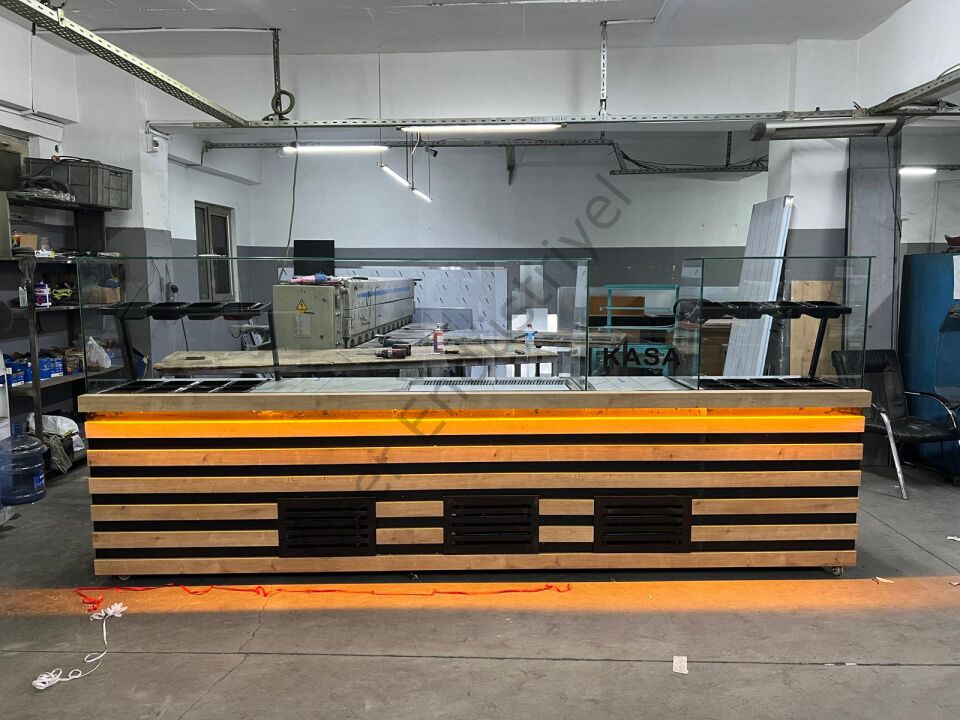 Tam Konsept 3 Metre Çiğköfte Dolabı | Garnitürlü & Soğutmalı