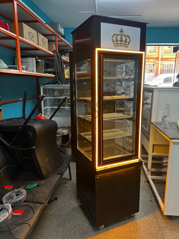 Dikey İçecek & Tatlı Dolabı | Ledli Vitrin Tipi Soğutmalı