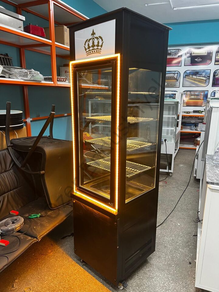 Dikey İçecek & Tatlı Dolabı | Ledli Vitrin Tipi Soğutmalı