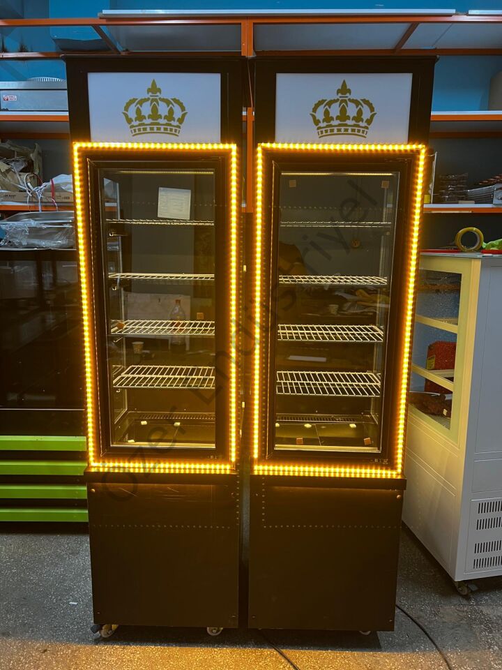 Dikey İçecek & Tatlı Dolabı | Ledli Vitrin Tipi Soğutmalı