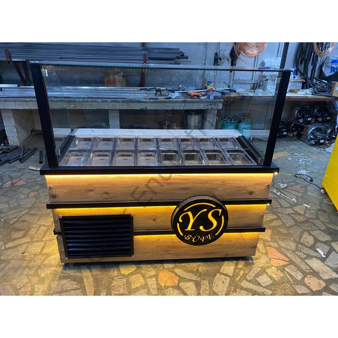 Soğutmalı Kahvaltı Dolabı 130 cm – 16 Küvet Kapasiteli